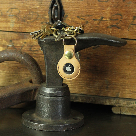 Leather Apple Airtag key fobs! - Ashley Clarke England