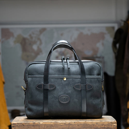 Heritage Leather Briefcase: Crazy Horse Edition