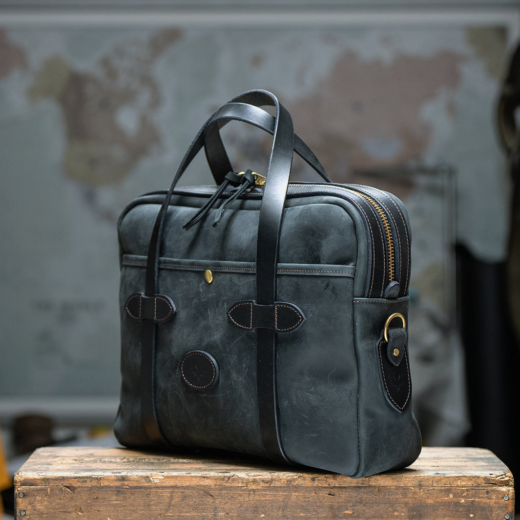 Heritage Leather Briefcase: Crazy Horse Edition