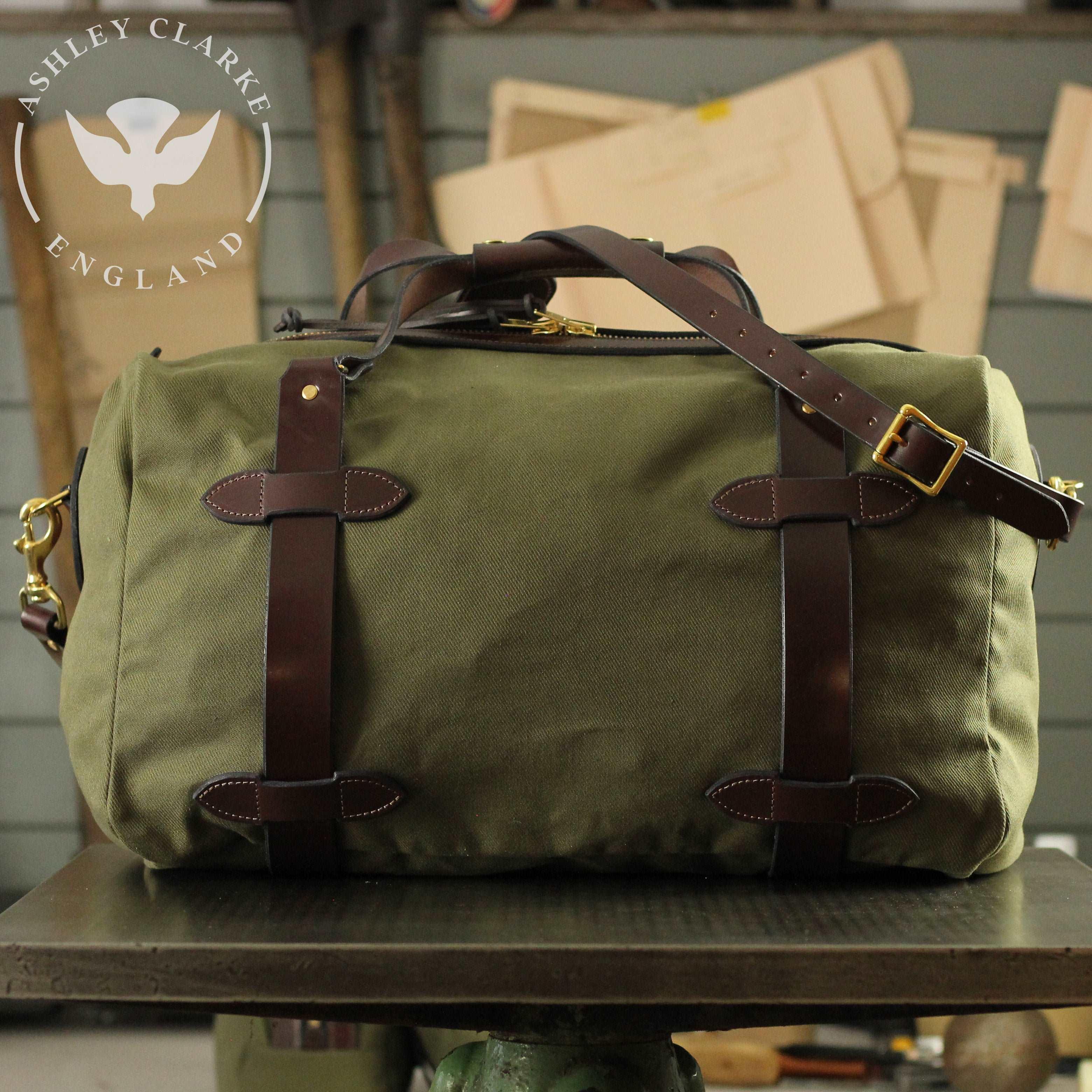 Small sale canvas duffle