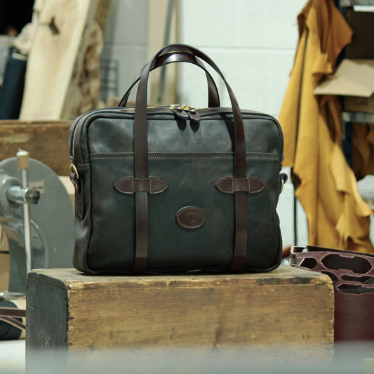 Heritage Leather Briefcase: C.F. Stead Waxy Commander Edition