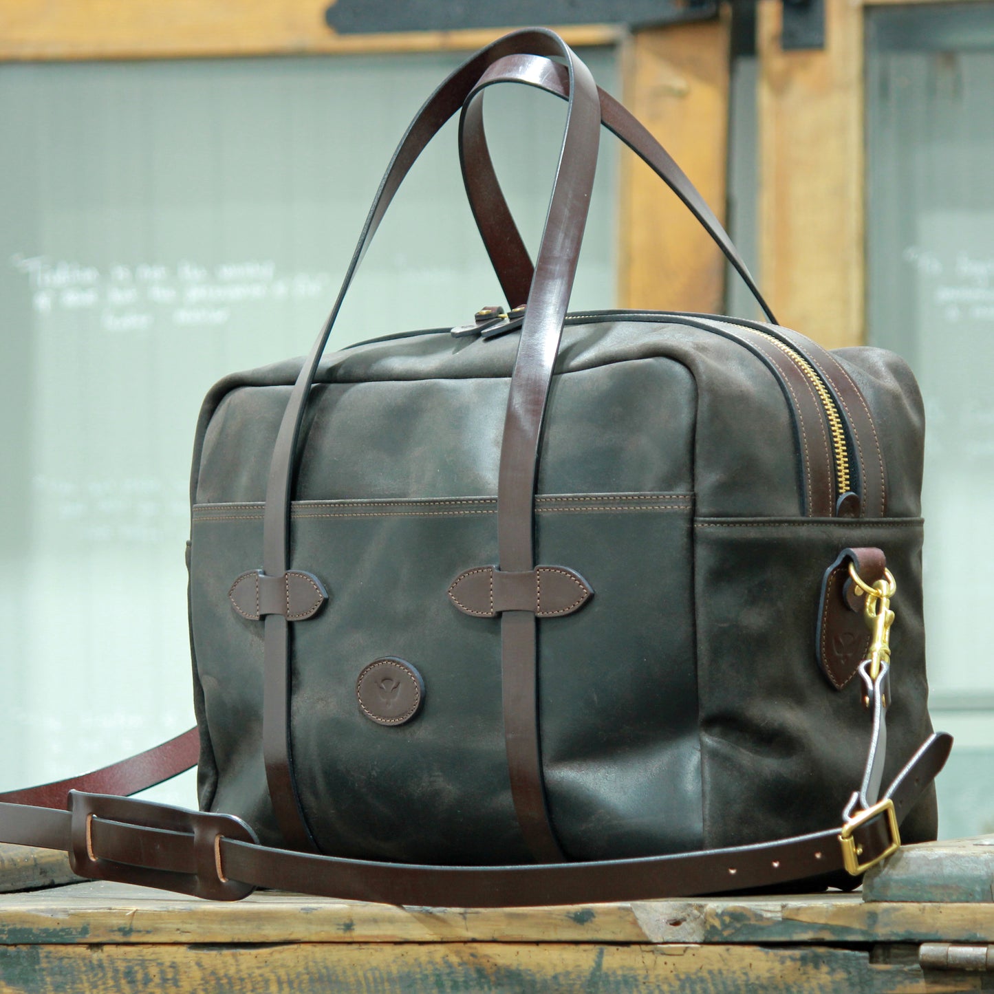 Heritage Leather Weekender: C.F. Stead Waxy Commander Edition