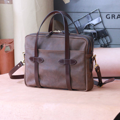 Heritage Leather Briefcase: Pittards Moorland Edition