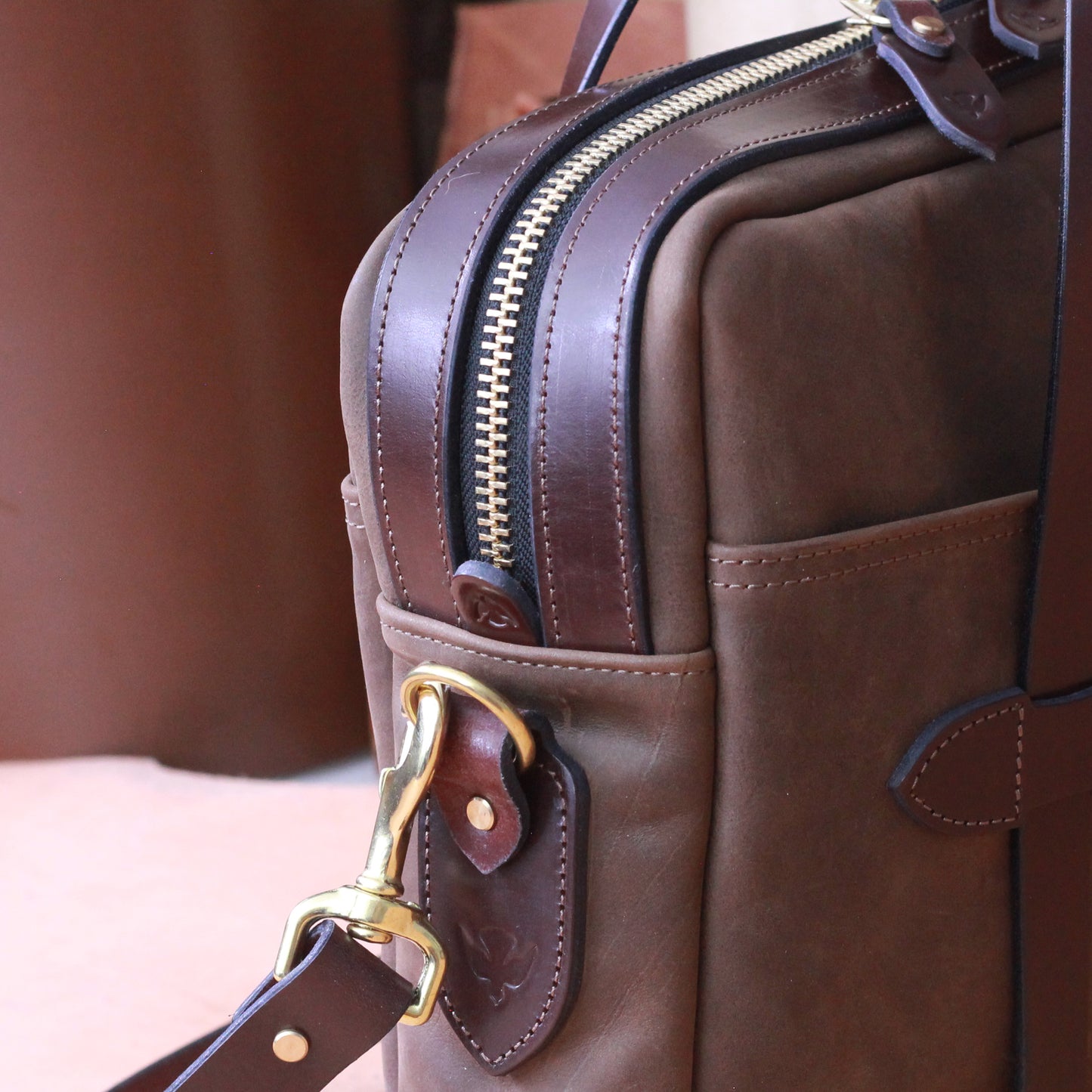 Heritage Leather Briefcase: Pittards Moorland Edition